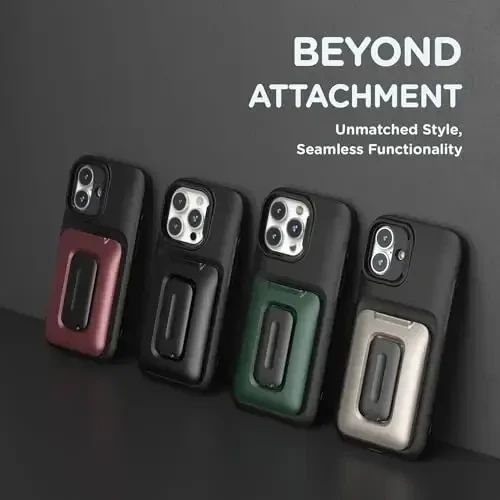 VRS DESIGN iPhone 16 Pro (2024) uchun Orb Case, Premium Kart Hamyon G'ilofi [3 ta karta] Bardoshli O'rnatilgan Stend Qopqog'i iPhone 16 Pro bilan mos (Metall Yashil) - 4