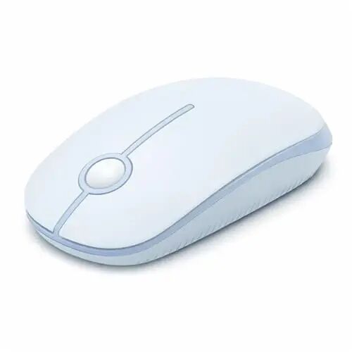 VssoPlor Wireless Mouse, 2.4G Slim Computer Laptop Mouse, Light Blue | Portable Mouse, Plug & Play USB Nano Receiver, Quiet Silent Optical Mice for Notebook, PC, Laptop, Computer, Windows, Mac - VssoPlor