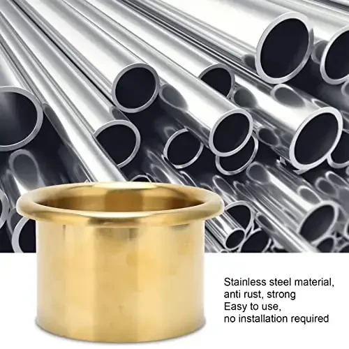 Вставка для держателя фена, прочная и не подверженная ржавчине, подставка для фена из нержавеющей стали для ванной комнаты, отеля, салона красоты (золото) - 3