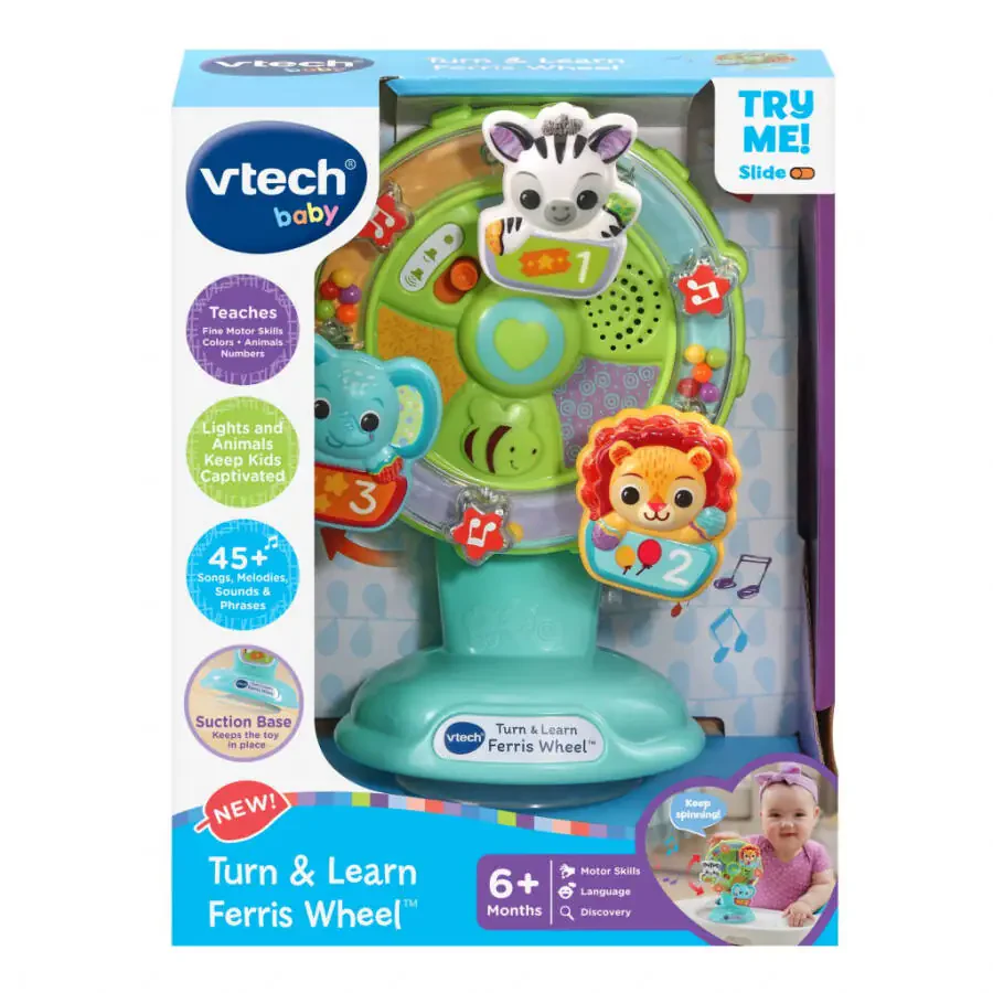 VTech Baby Turn & Learn Ferris Wheel Baby and Toddler Toys - 8