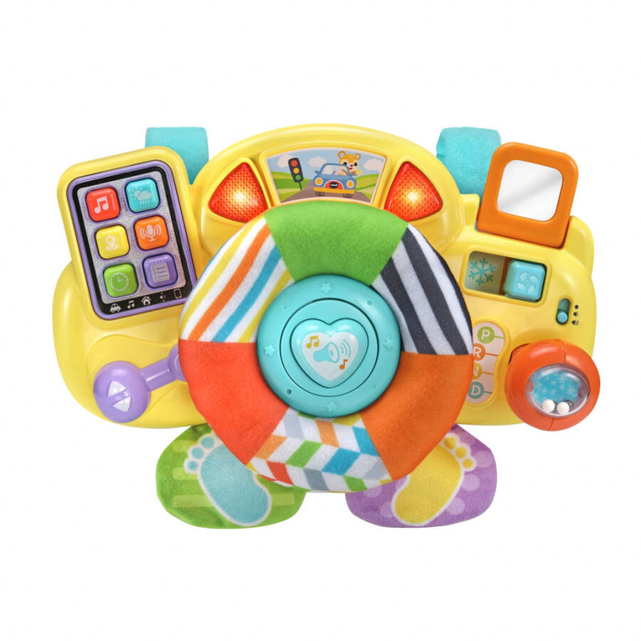 VTech chaqaloq Bopping & Cruising Baby Driver plastik, peluş chaqaloq va yosh bolalar o'yinchoqlari - 11