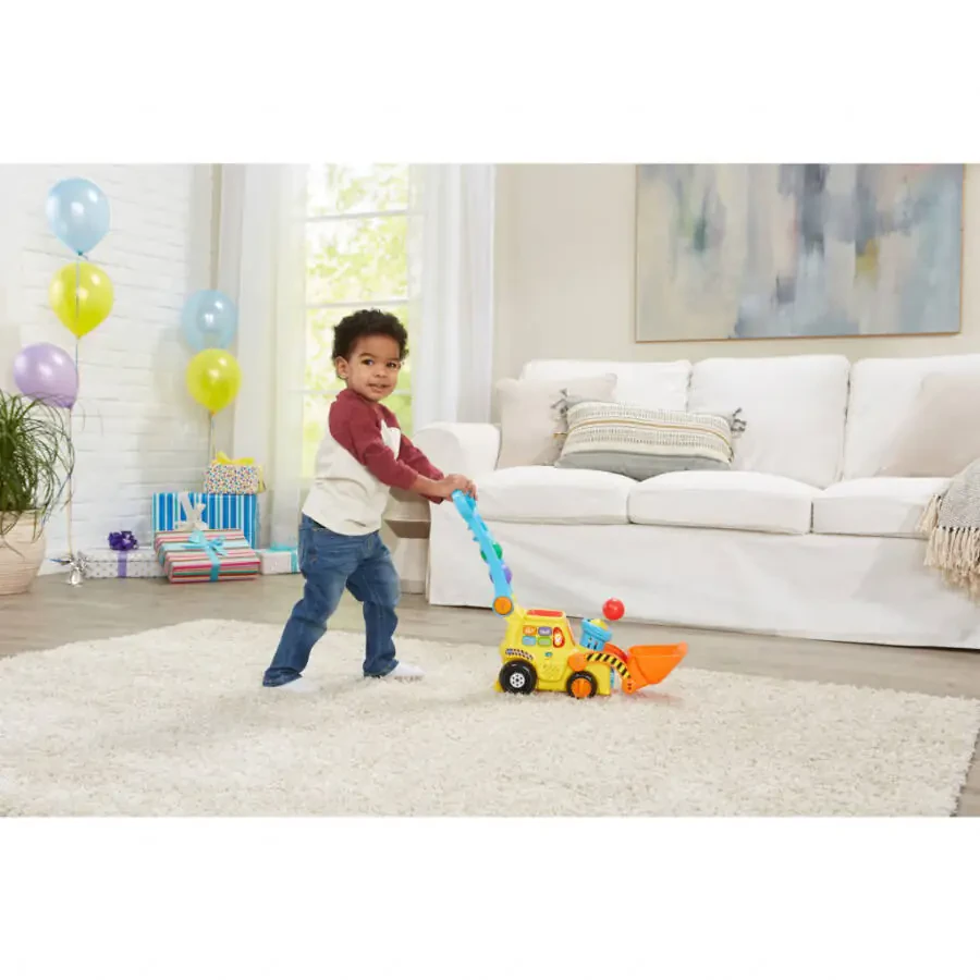 VTech Pop-a-Balls - Игрушки-экскаваторы с функцией толкания и выталкивания, в комплекте аксессуары, для младенцев и малышей - 7