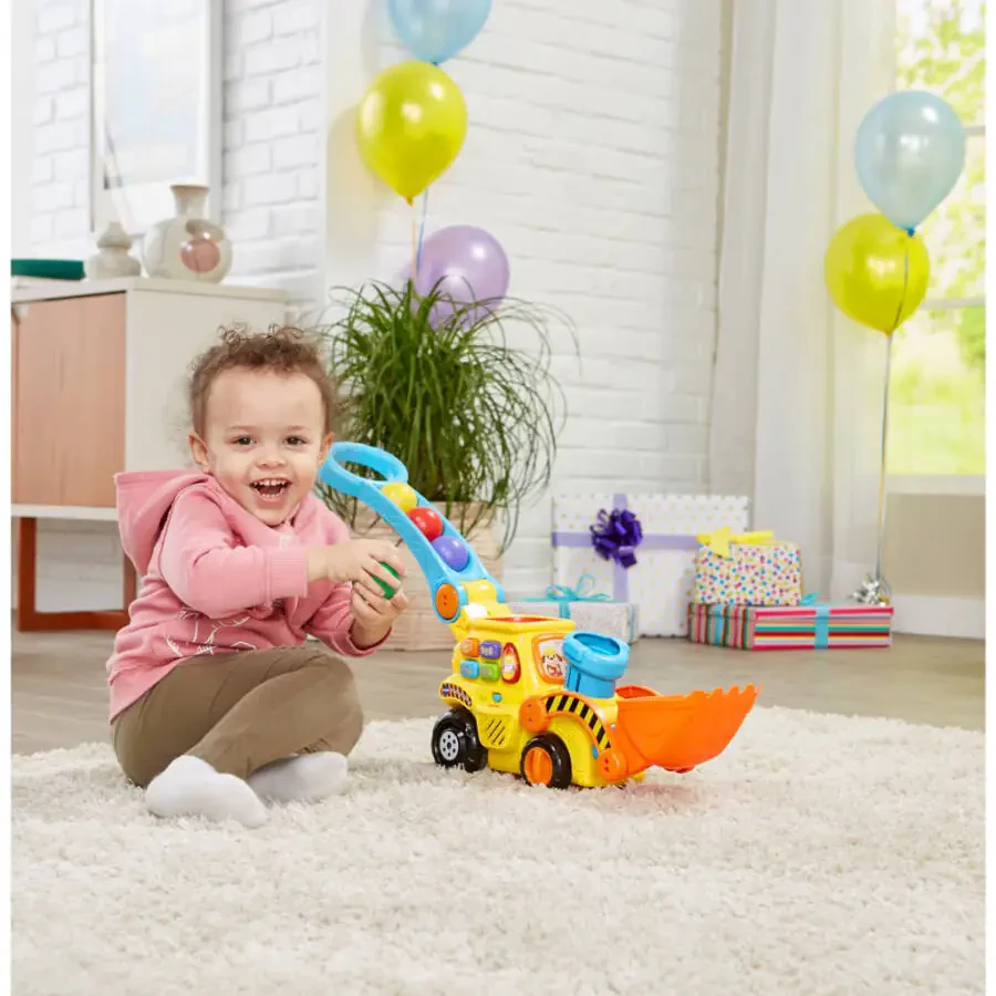 VTech Pop-a-Balls - Push and Pop Bulldozer Push & Pull Toys with Accessories Included, Baby and Toddler Toys - 5