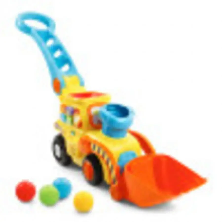VTech Pop-a-Balls - Push and Pop Bulldozer Push & Pull Toys with Accessories Included, Baby and Toddler Toys - 8