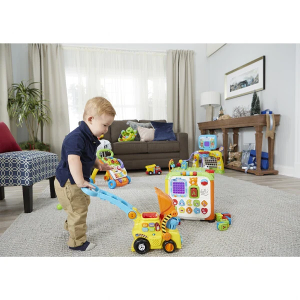 VTech Pop-a-Balls - Push and Pop Bulldozer Push & Pull Toys with Accessories Included, Baby and Toddler Toys - 9