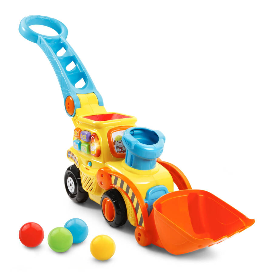 VTech Pop-a-Balls - Push and Pop Bulldozer Push & Pull Toys with Accessories Included, Baby and Toddler Toys - 26