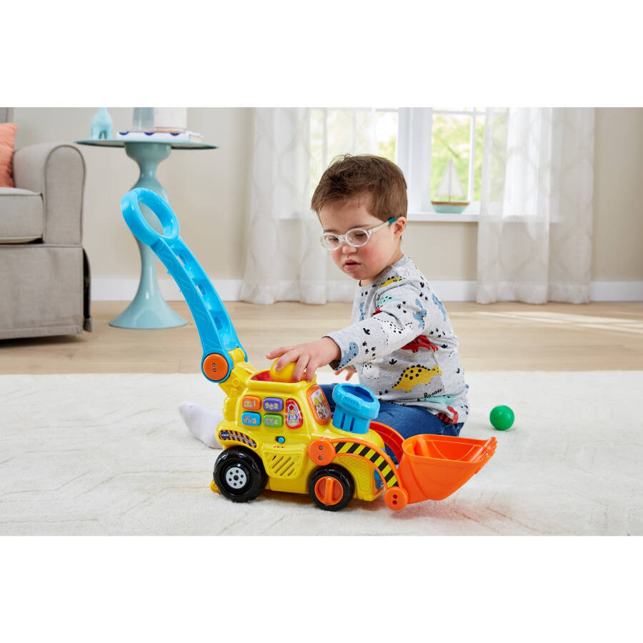 VTech Pop-a-Balls - Push and Pop Bulldozer Push & Pull Toys with Accessories Included, Baby and Toddler Toys - 27