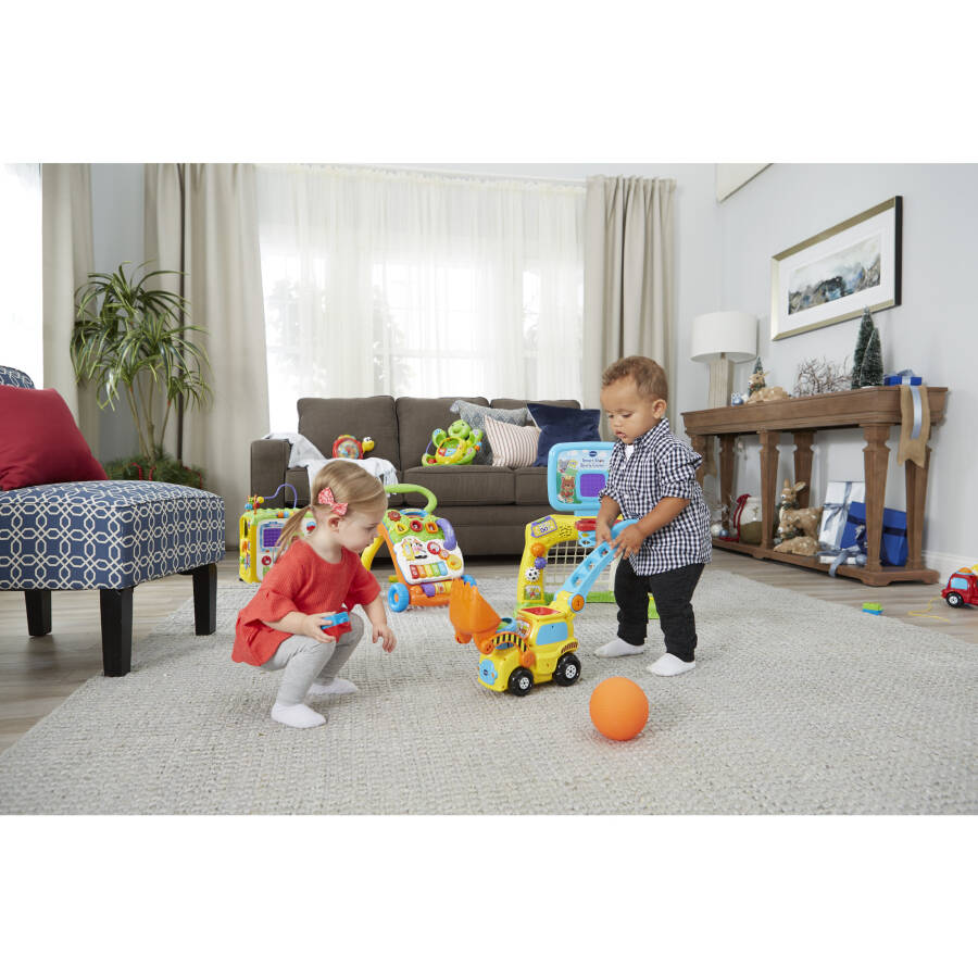 VTech Pop-a-Balls - Push and Pop Bulldozer Push & Pull Toys with Accessories Included, Baby and Toddler Toys - 24