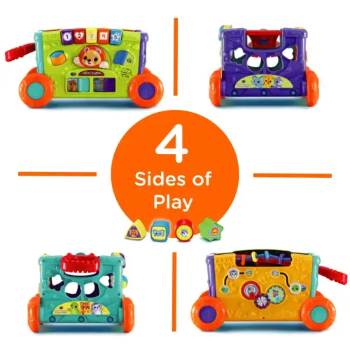 VTech Saralay va Kashf qilish Aktivlik Aravachasini Itar va Tortish O'yinchoqlari Aksessuarlar bilan - 6