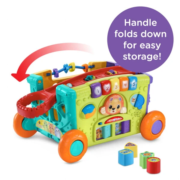 VTech Sort & Discover Activity Wagon Push & Pull Toys with Accessories Included - 6
