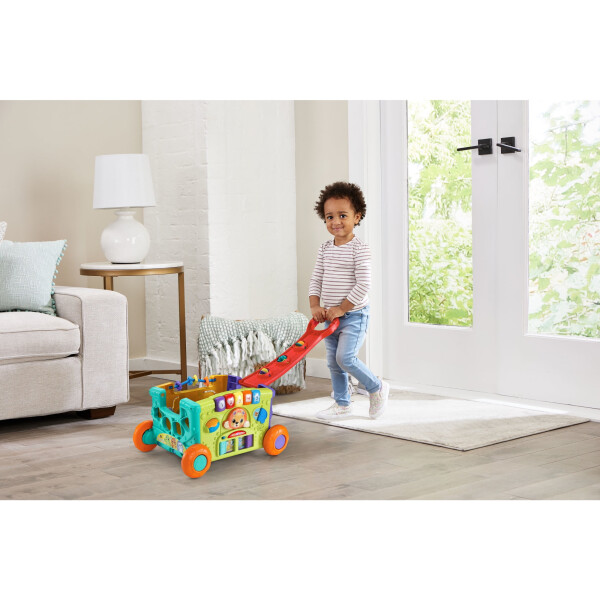 VTech Sort & Discover Activity Wagon Push & Pull Toys with Accessories Included - 28