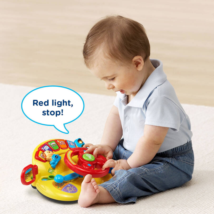 VTech Turn and Learn Driver, Role-Play Toy for Baby, Teaches Animals, Colors - 8