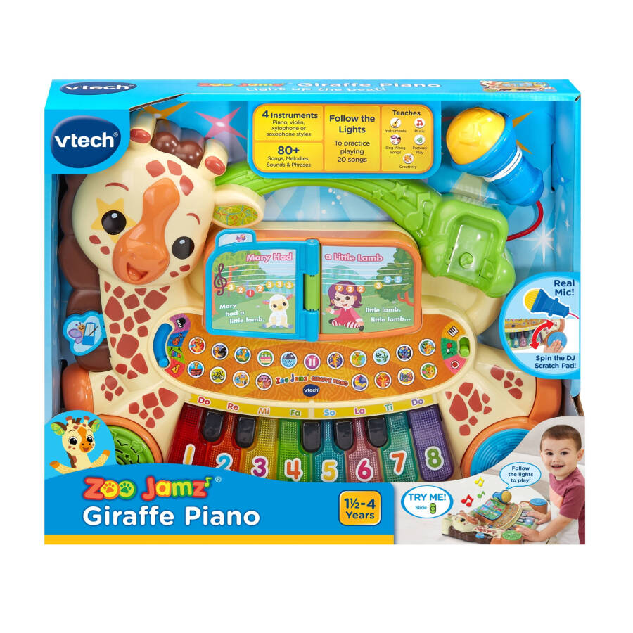 VTech Zoo Jamz Jirafa Pianino O'yinchoq Musiqa Asboblari Chaqaloq va Go'daklar uchun O'yinchoqlar - 14