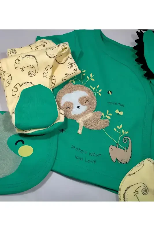 Выписка из больницы 5-литровый комплект пижам - AYDINLAR BEBE