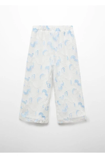 Вышитые брюки из тюля - 3