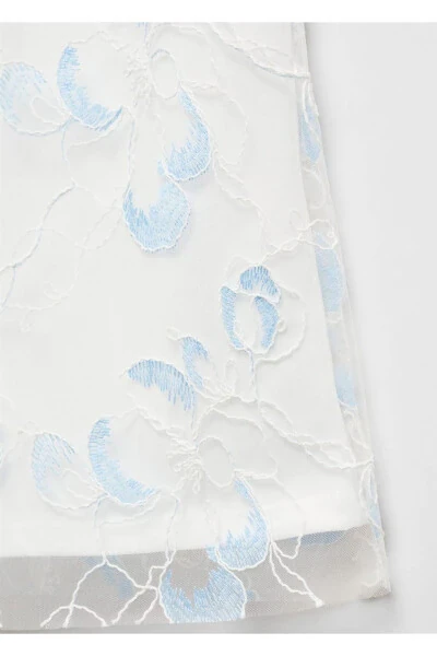 Вышитые брюки из тюля - 5