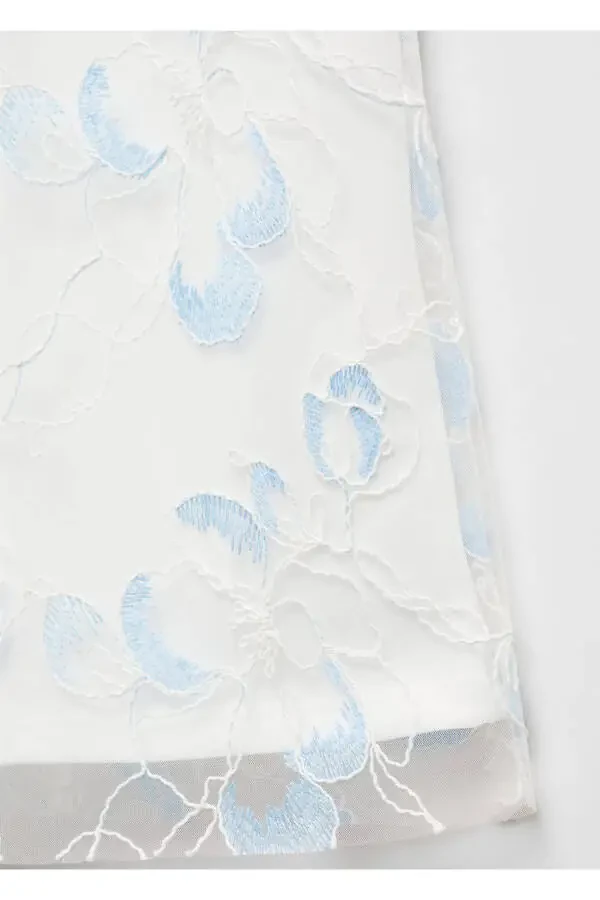 Вышитые брюки из тюля - 5