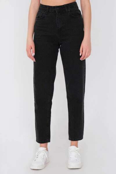 Высокие джинсы Mom Jean Pn5862-1-pns - ADDAX (1)