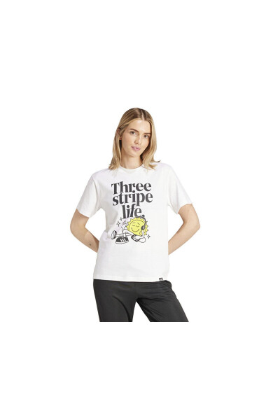 W Positive T Women's Everyday T-Shirt IX6455 White - 3