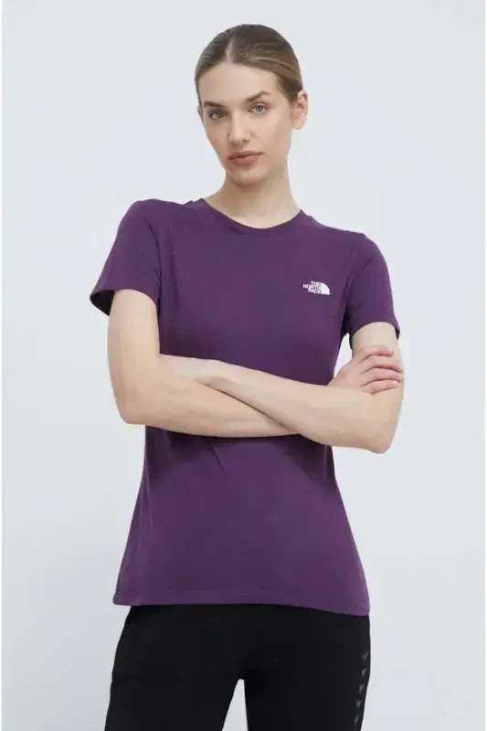 W S/s Simple Dome Slim Tee Ayollar uchun Futbolka Nf0a87nhv6v1 - THE NORTH FACE
