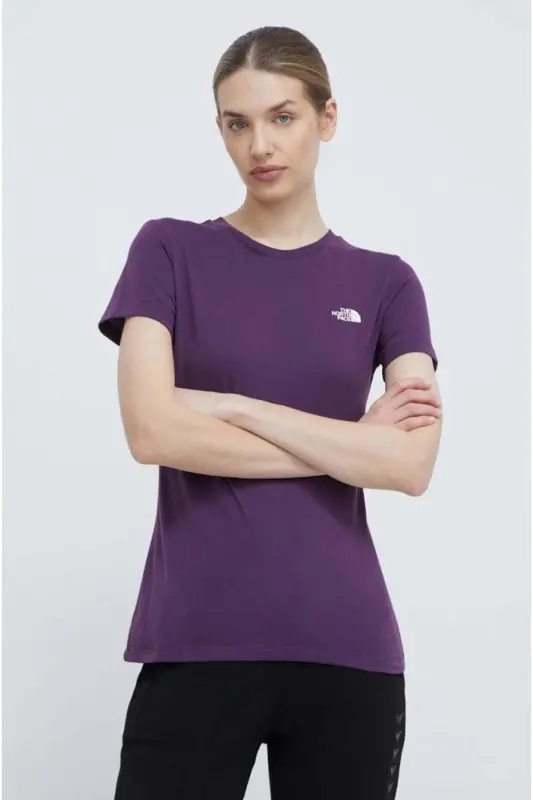 W S/s Simple Dome Slim Tee Women's T-Shirt Nf0a87nhv6v1 - THE NORTH FACE