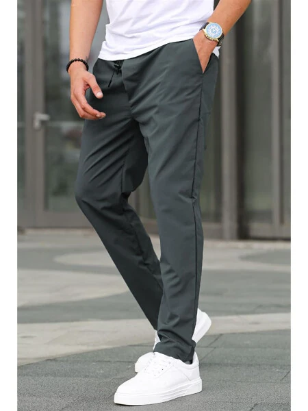 Waffle Fabric Black Basic Men's Trousers 6513 - LC WAIKIKI