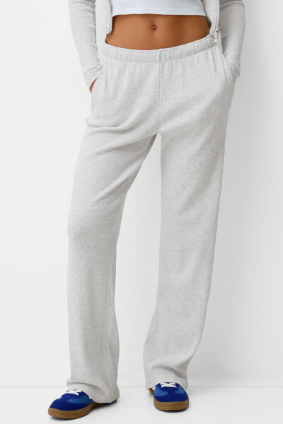 Waffle Knit Trousers - 1