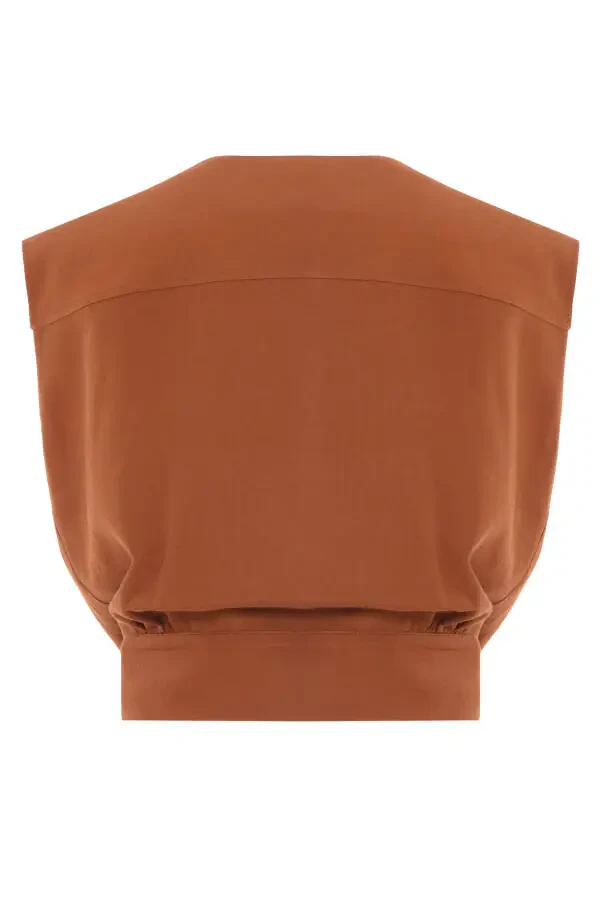 Waist Buttoned Vest - 8