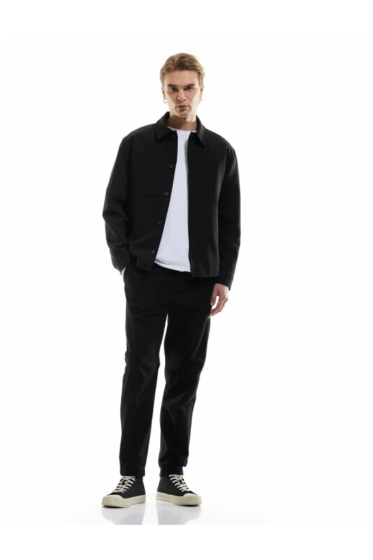 Waistband Tie Chino Pocket Cotton Jogger Pants - 1