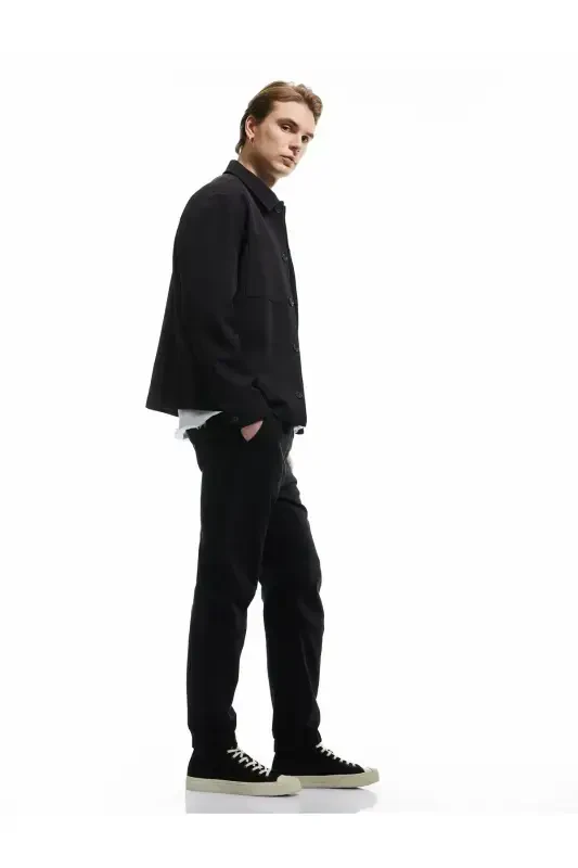 Waistband Tie Chino Pocket Cotton Jogger Pants - 2