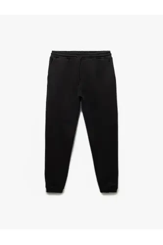 Waistband Tie Chino Pocket Cotton Jogger Pants - 3