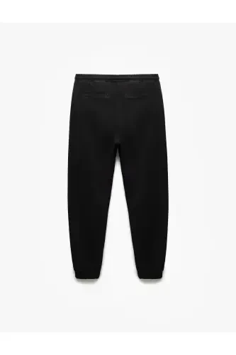 Waistband Tie Chino Pocket Cotton Jogger Pants - 4