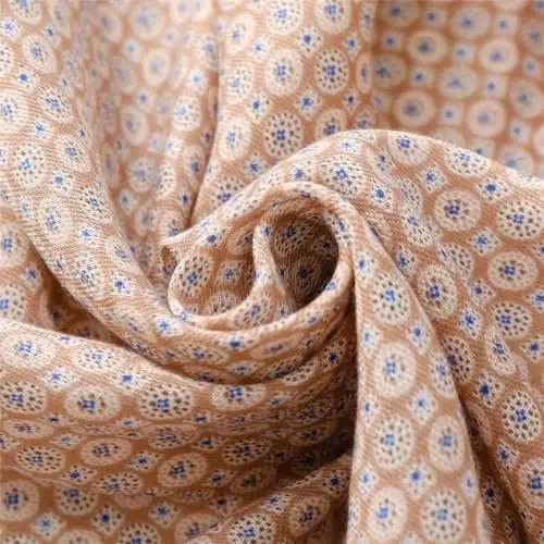 WaJuemy Travel Boho Scarf for Women Casual Lightweight PasModazoneina Scarves Fashion Multicolor Shawl Wraps with Fringed Beads - 6