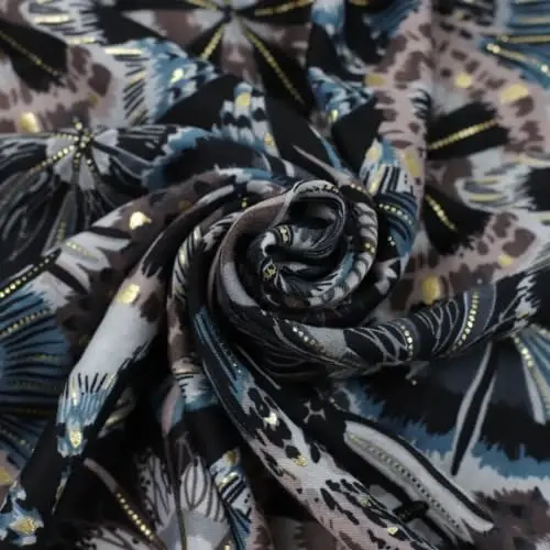 WaJuemy Travel Boho Scarf for Women Casual Lightweight PasModazoneina Scarves Fashion Multicolor Shawl Wraps with Fringed Beads - 4