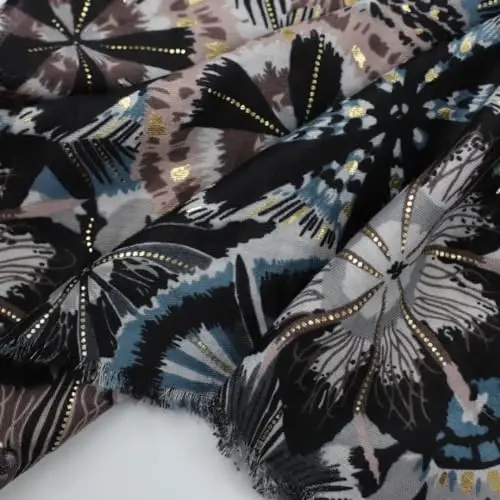 WaJuemy Travel Boho Scarf for Women Casual Lightweight PasModazoneina Scarves Fashion Multicolor Shawl Wraps with Fringed Beads - 5