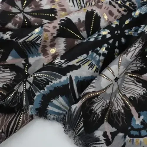 WaJuemy Travel Boho Scarf for Women Casual Lightweight PasModazoneina Scarves Fashion Multicolor Shawl Wraps with Fringed Beads - 5