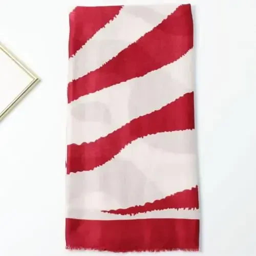 WaJuemy Travel Boho Scarf for Women Casual Lightweight PasModazoneina Scarves Fashion Multicolor Shawl Wraps with Fringed Beads - 3