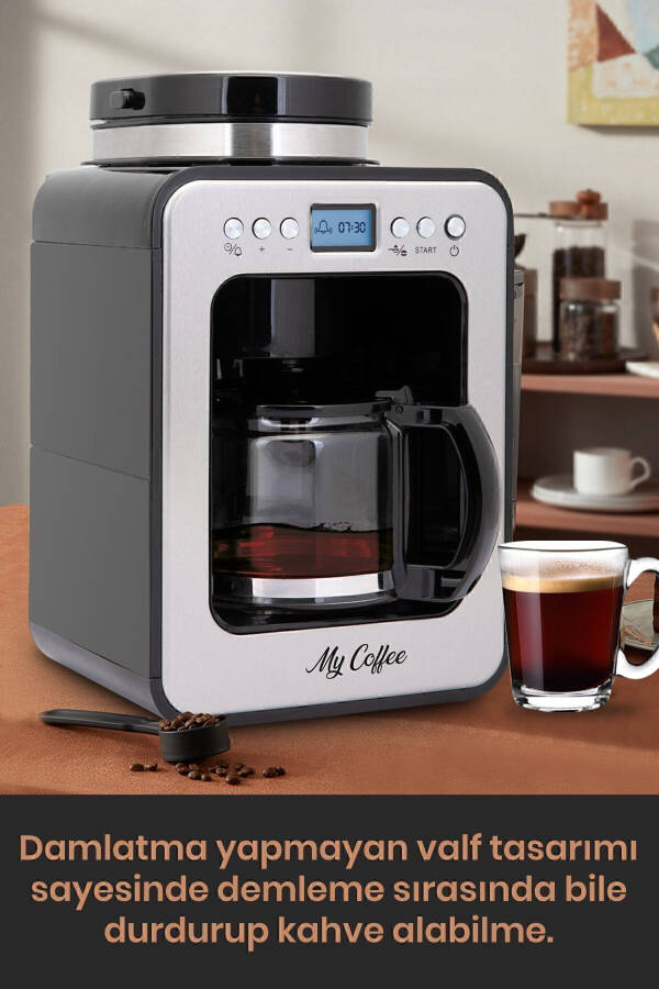 Wake Up Digital Time-Set 2-in-1 Grinder Filter Coffee Machine - 20