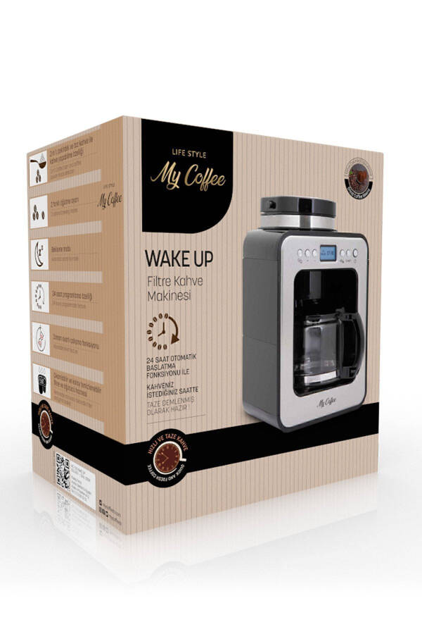 Wake Up Digital Time-Set 2-in-1 Grinder Filter Coffee Machine - 23