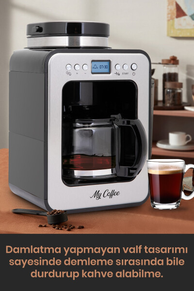 Wake Up Digital Time-Set 2-in-1 Grinder Filter Coffee Machine - 28