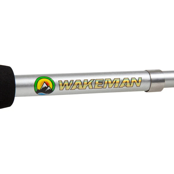 wakeman ultra series telescopic spinning rod and reel combo, black - 4