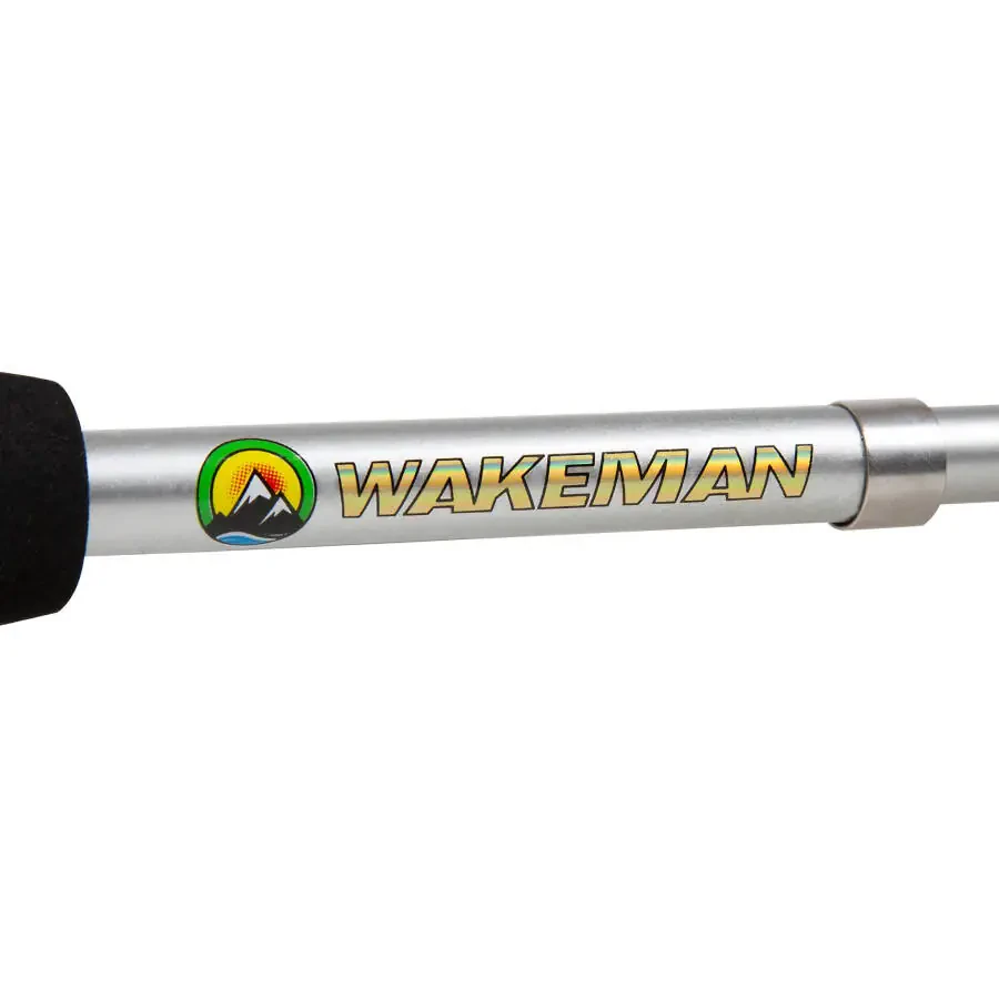 Wakeman 80-FSH6001 Spinning Reel, Carbon Fiber & Steel Telescopic Pole Fishing Rod & Reel Combo, Black - 4