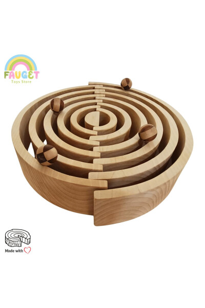 Waldorf 12-piece Rainbow Wooden Toy Set - MEDIUM SIZE - 3