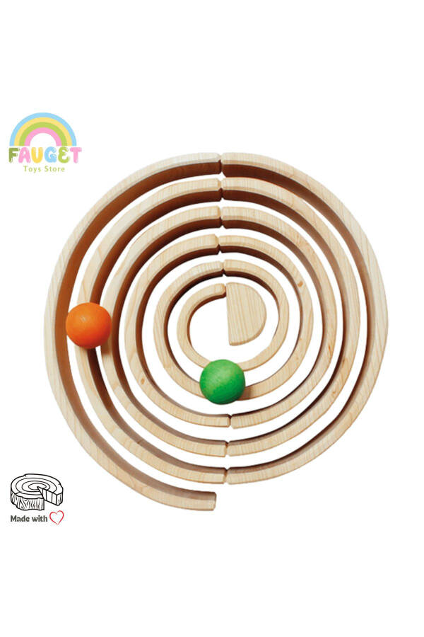 Waldorf 12-piece Rainbow Wooden Toy Set - MEDIUM SIZE - 5