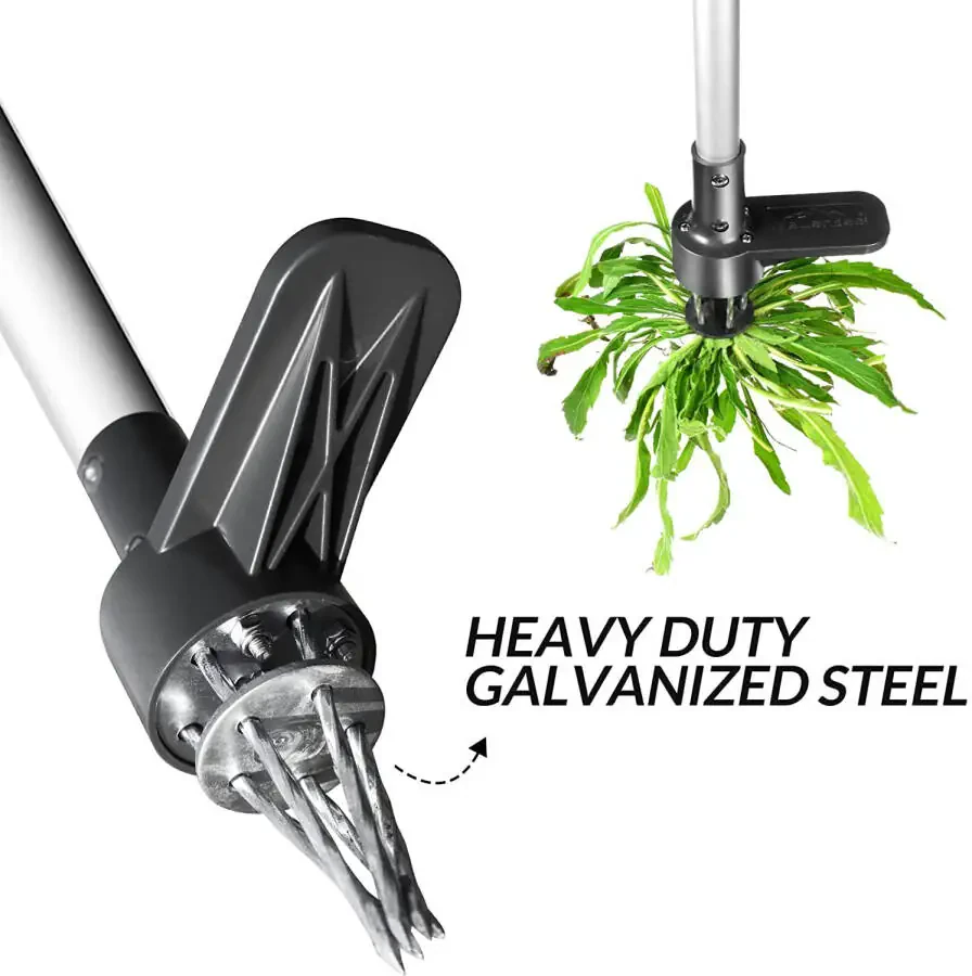 Walensee Upgraded Weed Puller, Stand Up Weeder Hand Tool, Long Handle Garden Weeding Tool with 5 Claws, Hound Weed Puller for Dandelion, Standup Weed Root Pulling Tool and Picker, Grabber (1 Pack) - 6