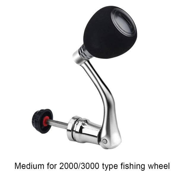 WALFRONT Reel Replacement Power Handle Metal Rocker Arm Grip for Spinning Fishing Reel, Reel Accessory, Reel Replacement Handle - 5