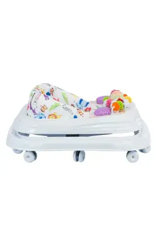 Walker Baby Walker Spider Musical Light-Up Toy Baby Walker 3-Level First Step Friend-BLUE - 4