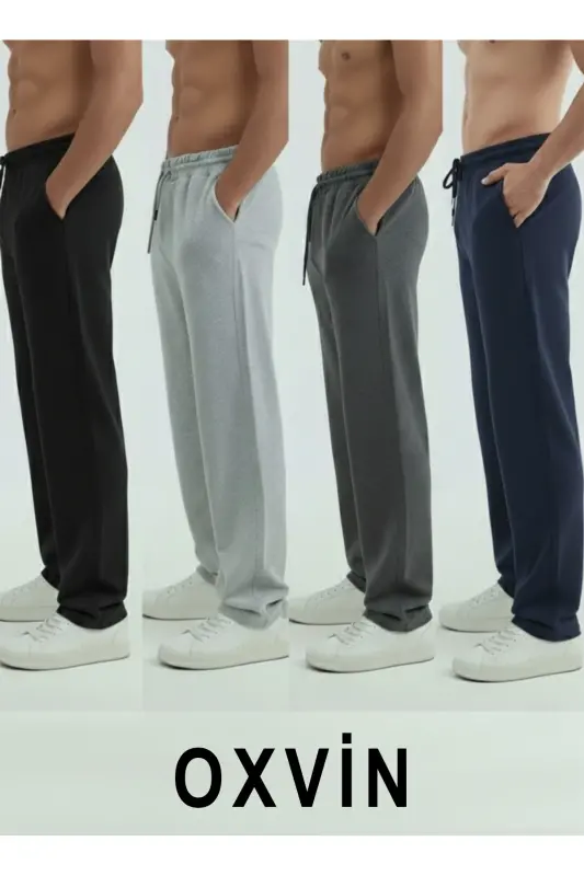 Walker Baggy 4 li Oversize Eshofman Olti Bol Pacha 2 Iplik Orta Qalinlikda Uzun (ORIJINAL QALIP)-QoraKulrangTo'q ko'kTutun rang - 5