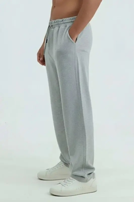 Walker Baggy 4-Pack Oversize Sweatpants Wide Leg 2 Thread Medium Thickness Long (ORIGINAL FIT)-BlackGrayNavyBlue Smoke - 3