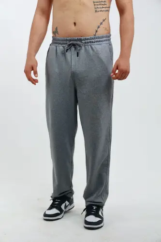 Walker Baggy Oversize Sweatpants Wide Leg 2 Thread Medium Thickness Long (ORIGINAL MOLD)-Smoked 
